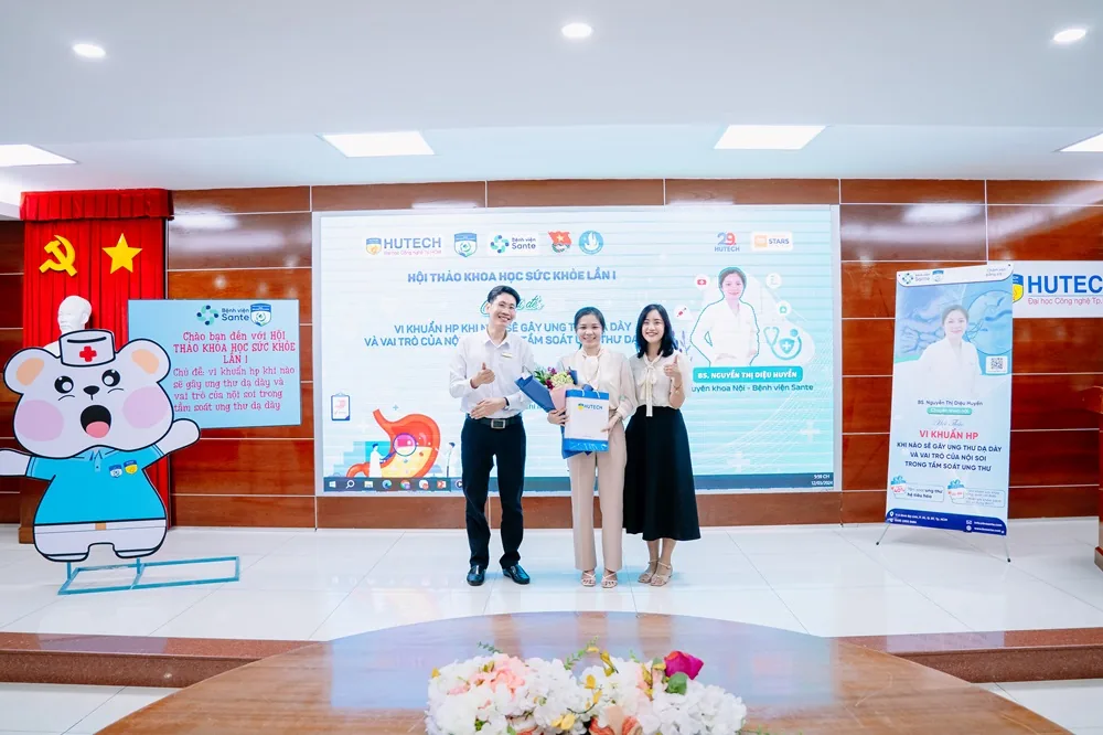 Sante Hospital, in collaboration with HUTECH University, hosts the Medical Seminar: "When Does Helicobacter Pylori Cause Gastric Cancer, and the Role of Endoscopy in Cancer Screening" - Figure 2