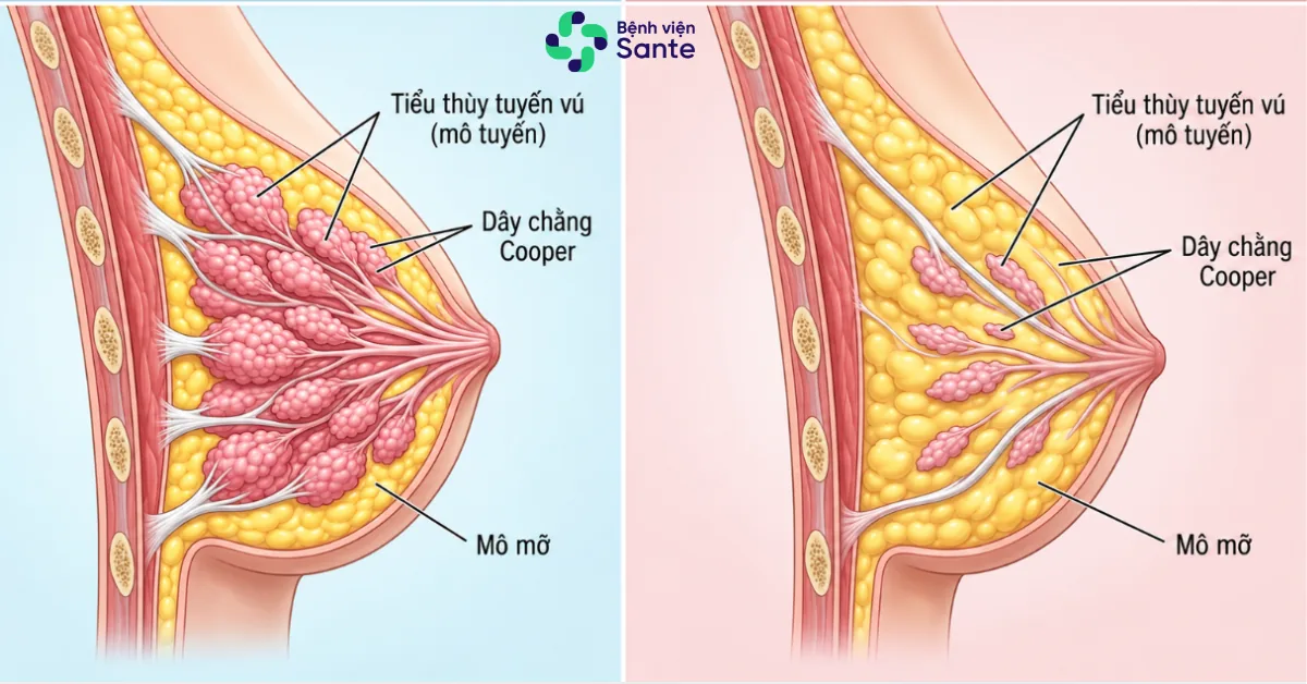 Tiến trình thoái hóa tự nhiên của mô tuyến vú Lobular Involution