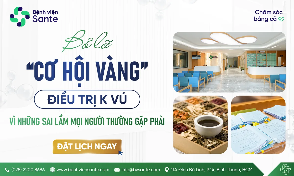 FEMALE PATIENTS MISS THE "GOLDEN WINDOW" FOR BREAST CANCER TREATMENT DUE TO COMMON MISCONCEPTIONS - SANTE Hospital, Binh Thanh, HCMC