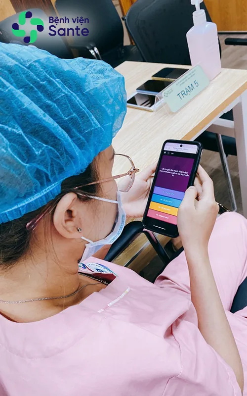 Software-based 30 multiple-choice questions examination - SANTE Hospital, Binh Thanh, HCMC