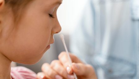 Nasal suction and irrigation.